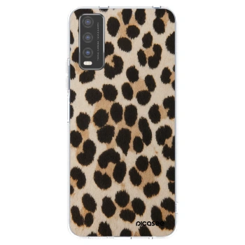 Picasee silikonska prozirna maskica za Vivo Y20s - Brown Tiger