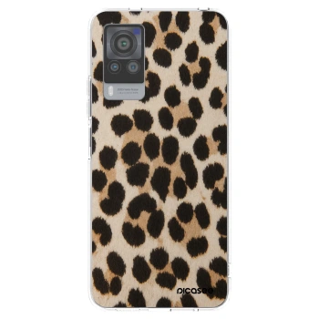 Picasee silikonska prozirna maskica za Vivo X60 Pro 5G - Brown Tiger