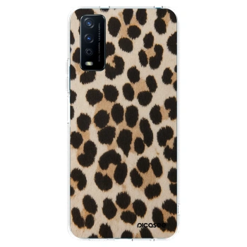 Picasee silikonska prozirna maskica za Vivo Y11s - Brown Tiger