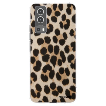 Picasee silikonska prozirna maskica za Vivo Y72 5G - Brown Tiger