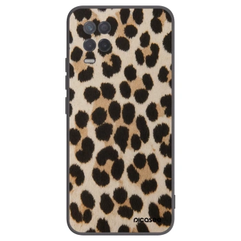 Picasee crna silikonska maskica za Realme 8 5G - Brown Tiger