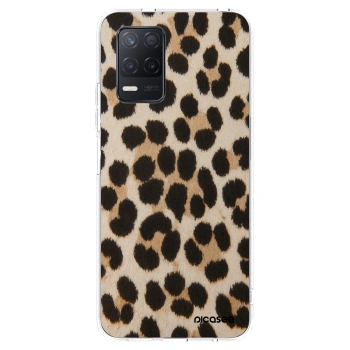 Picasee silikonska prozirna maskica za Realme 8 5G - Brown Tiger