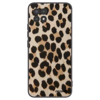 Picasee crna silikonska maskica za Realme 8i - Brown Tiger