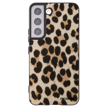 Picasee crna silikonska maskica za Samsung Galaxy S22 5G - Brown Tiger