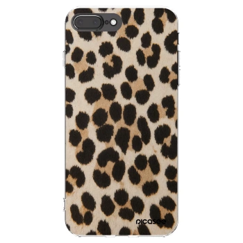 Picasee silikonska prozirna maskica za Apple iPhone 7 Plus - Brown Tiger