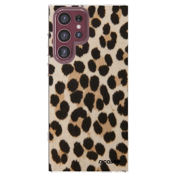 Picasee silikonska prozirna maskica za Samsung Galaxy S22 Ultra 5G - Brown Tiger
