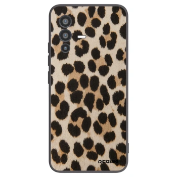 Picasee crna silikonska maskica za Vivo V23 5G - Brown Tiger