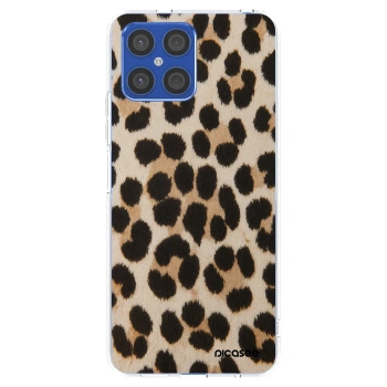 Picasee silikonska prozirna maskica za Honor X8 4G - Brown Tiger