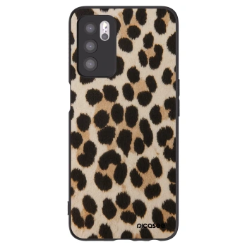 Picasee crna silikonska maskica za OPPO A16s - Brown Tiger