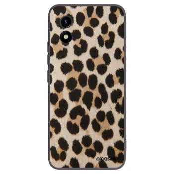 Picasee crna silikonska maskica za Vivo Y01 - Brown Tiger
