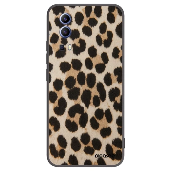 Picasee crna silikonska maskica za Vivo Y52 5G - Brown Tiger