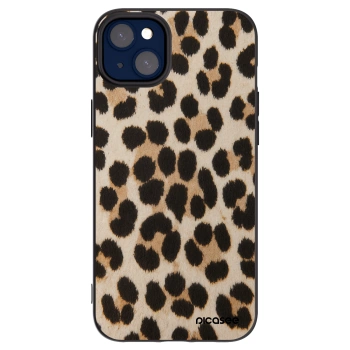 Picasee crna silikonska maskica za Apple iPhone 14 Plus - Brown Tiger