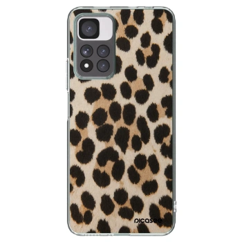 Picasee silikonska prozirna maskica za Xiaomi Redmi Note 11 Pro+ 5G - Brown Tiger
