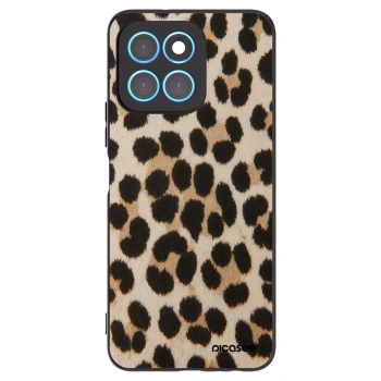 Picasee crna silikonska maskica za Honor X6 - Brown Tiger