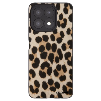 Picasee crna silikonska maskica za Honor X8a - Brown Tiger