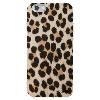 Picasee silikonska prozirna maskica za Apple iPhone 6/6S - Brown Tiger