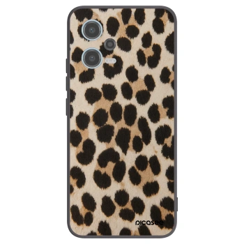 Picasee crna silikonska maskica za Xiaomi Redmi Note 12 5G - Brown Tiger