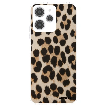 Picasee silikonska prozirna maskica za Xiaomi Redmi 12 4G - Brown Tiger