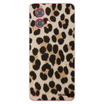Picasee silikonska prozirna maskica za Motorola Moto G84 5G - Brown Tiger