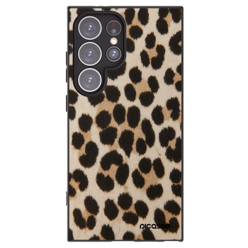 Picasee crna silikonska maskica za Samsung Galaxy S24 Ultra S928B 5G - Brown Tiger