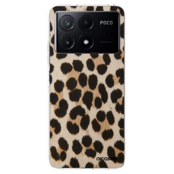 Picasee silikonska prozirna maskica za Xiaomi Poco X6 Pro - Brown Tiger