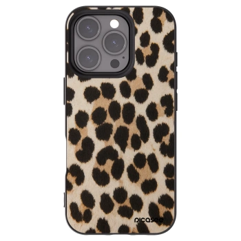 Picasee crna silikonska maskica za Apple iPhone 16 Pro - Brown Tiger
