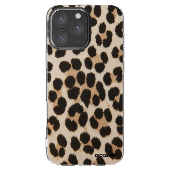Picasee silikonska prozirna maskica za Apple iPhone 16 Pro Max - Brown Tiger
