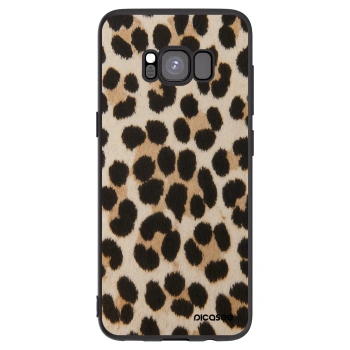 Picasee crna silikonska maskica za Samsung Galaxy S8 G950F - Brown Tiger
