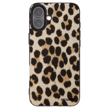Picasee crna silikonska maskica za Apple iPhone 16 Plus - Brown Tiger
