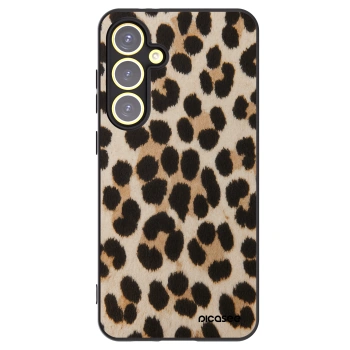 Picasee crna silikonska maskica za Samsung Galaxy S24 FE S721B - Brown Tiger