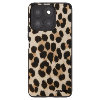 Picasee crna silikonska maskica za Honor X8c - Brown Tiger