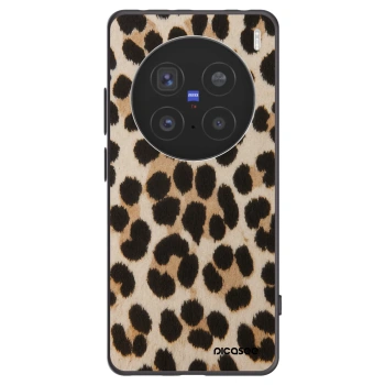 Picasee crna silikonska maskica za Vivo X200 Pro - Brown Tiger