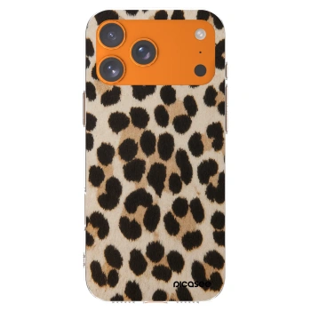 Picasee silikonska prozirna maskica za Apple iPhone 17 Pro Max - Brown Tiger