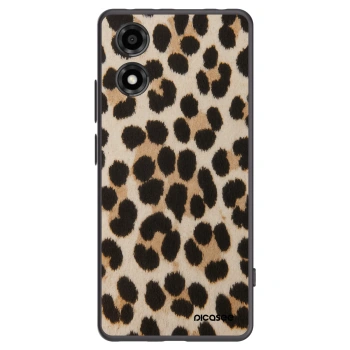 Picasee crna silikonska maskica za Motorola Moto E14 - Brown Tiger