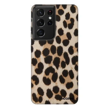 Picasee Fashion Case za Samsung Galaxy S21 Ultra 5G G998B - Brown Tiger