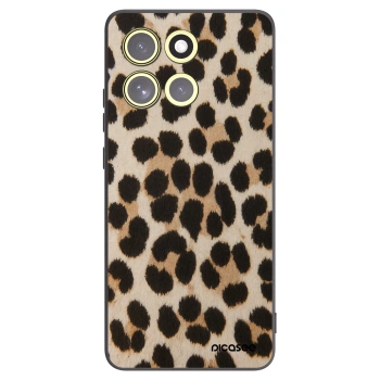 Picasee crna silikonska maskica za Motorola Moto G86 5G - Brown Tiger