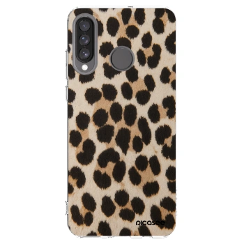 Picasee silikonska prozirna maskica za Huawei P30 Lite - Brown Tiger