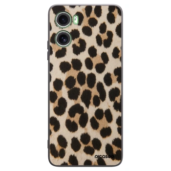 Picasee crna silikonska maskica za Motorola Moto G06 - Brown Tiger