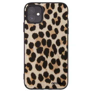 Picasee crna silikonska maskica za Apple iPhone 11 - Brown Tiger