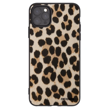 Picasee crna silikonska maskica za Apple iPhone 11 Pro Max - Brown Tiger