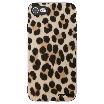 Picasee crna silikonska maskica za Apple iPhone SE 2020 - Brown Tiger
