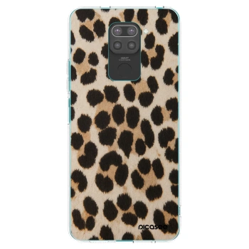Picasee crna silikonska maskica za Xiaomi Redmi Note 9 - Brown Tiger