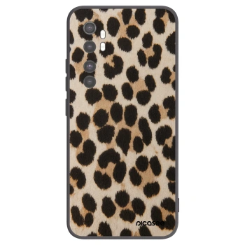 Picasee crna silikonska maskica za Xiaomi Mi Note 10 Lite - Brown Tiger