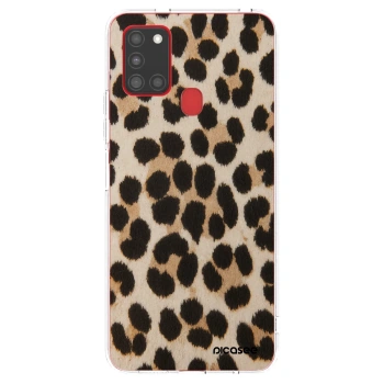 Picasee silikonska prozirna maskica za Samsung Galaxy A21s - Brown Tiger
