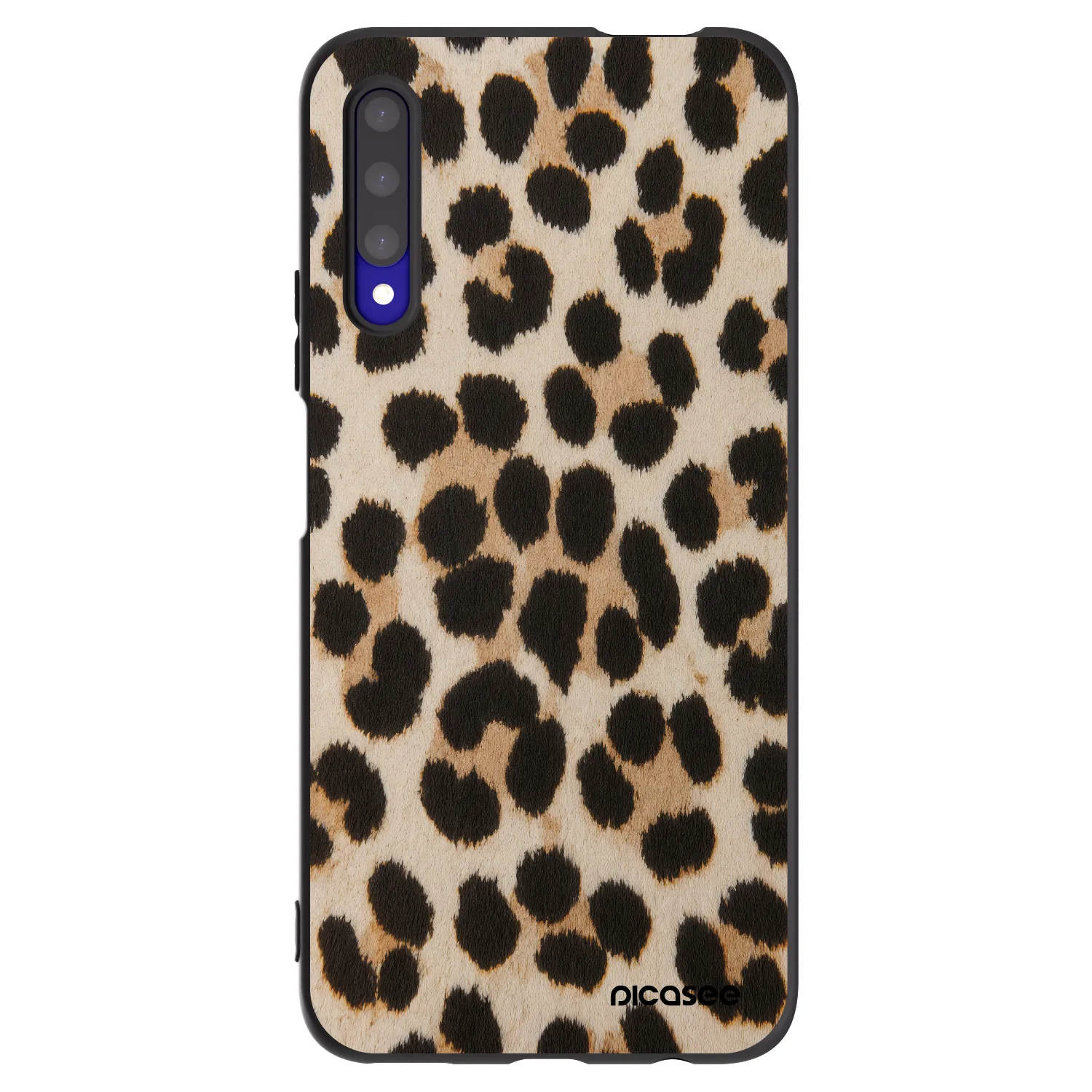 Picasee crna silikonska maskica za Honor 9X Pro - Brown Tiger
