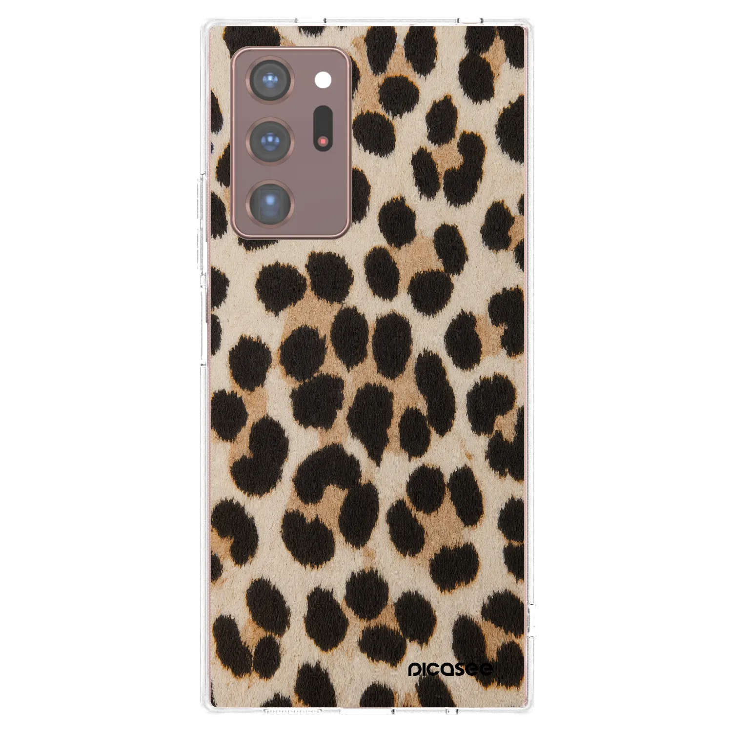 Picasee silikonska prozirna maskica za Samsung Galaxy Note 20 Ultra - Brown Tiger