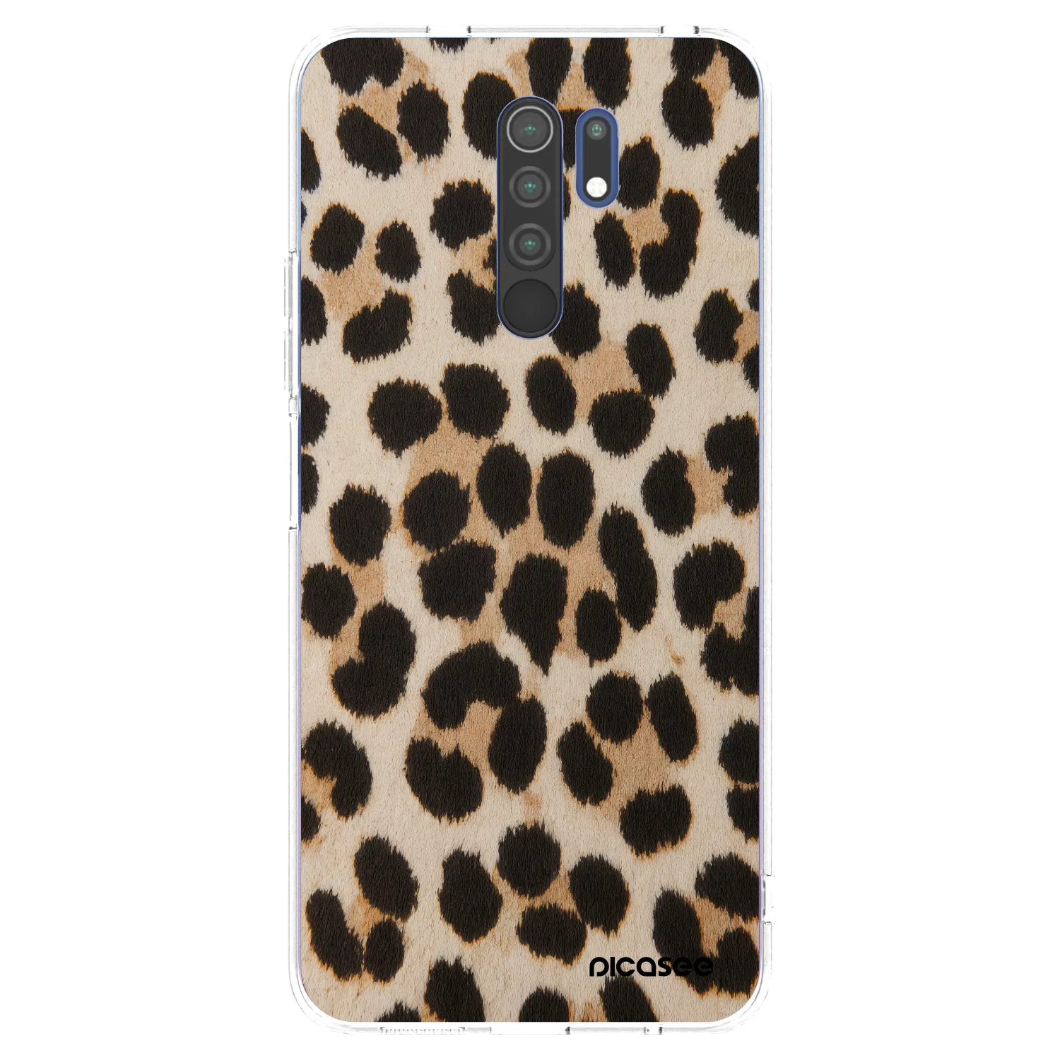 Picasee silikonska prozirna maskica za Xiaomi Redmi 9 - Brown Tiger
