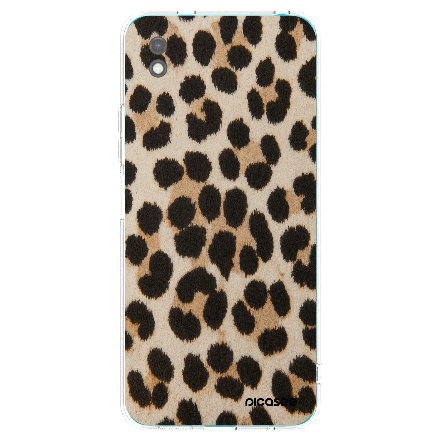 Picasee crna silikonska maskica za Xiaomi Redmi 9A - Brown Tiger