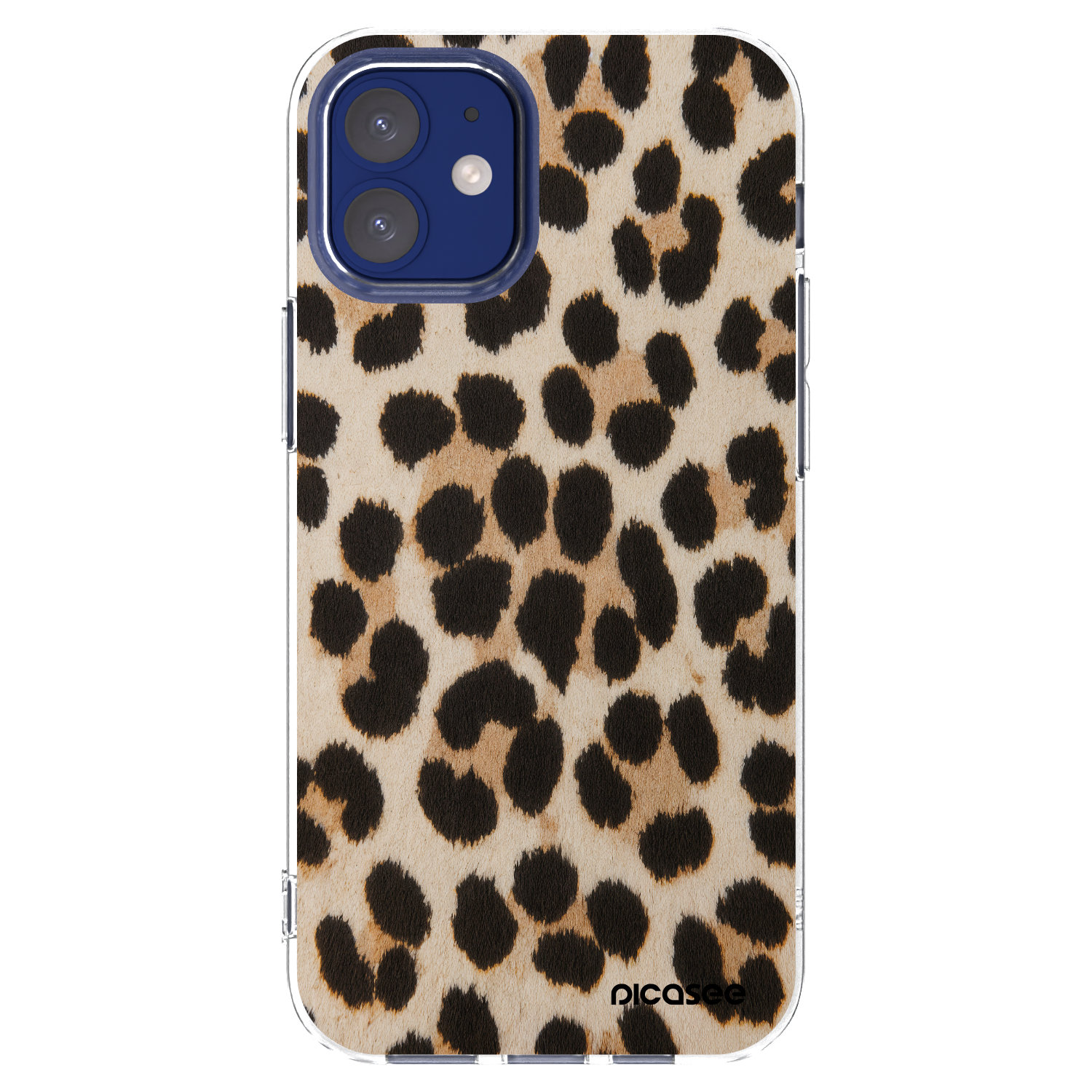 Picasee silikonska prozirna maskica za Apple iPhone 12 mini - Brown Tiger