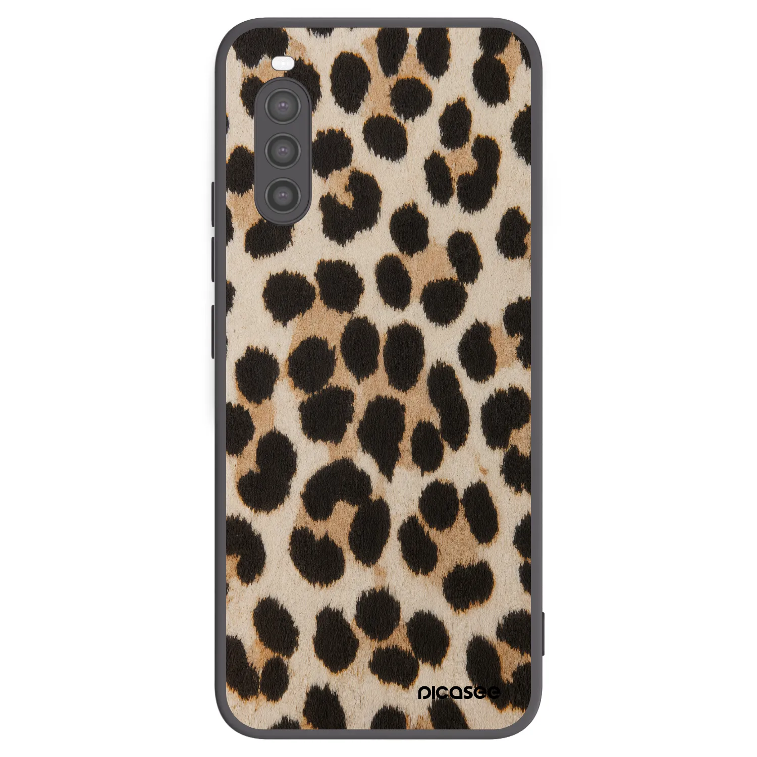 Picasee crna silikonska maskica za Sony Xperia 10 II - Brown Tiger